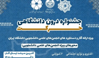 جشنواره درون‌دانشگاهی حرکت برگزار می‌شود