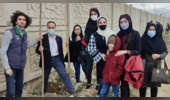 حال و هوای مزرعه آموزشی و پژوهشی دانشکدگان کشاورزی و منابع طبیعی در روز درختکاری